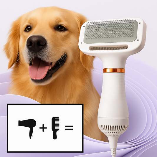 FluffPro™ - Pet Grooming Dryer Comb